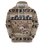 Aussie Echidna Hoodie Merry Christmas