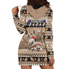 Aussie Echidna Hoodie Dress Merry Christmas