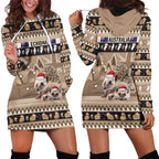 Aussie Echidna Hoodie Dress Merry Christmas