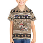 Aussie Echidna Kid Hawaiian Shirt Merry Christmas