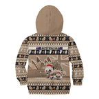 Aussie Echidna Kid Hoodie Merry Christmas
