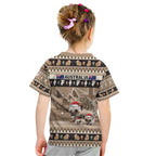 Aussie Echidna Kid T Shirt Merry Christmas