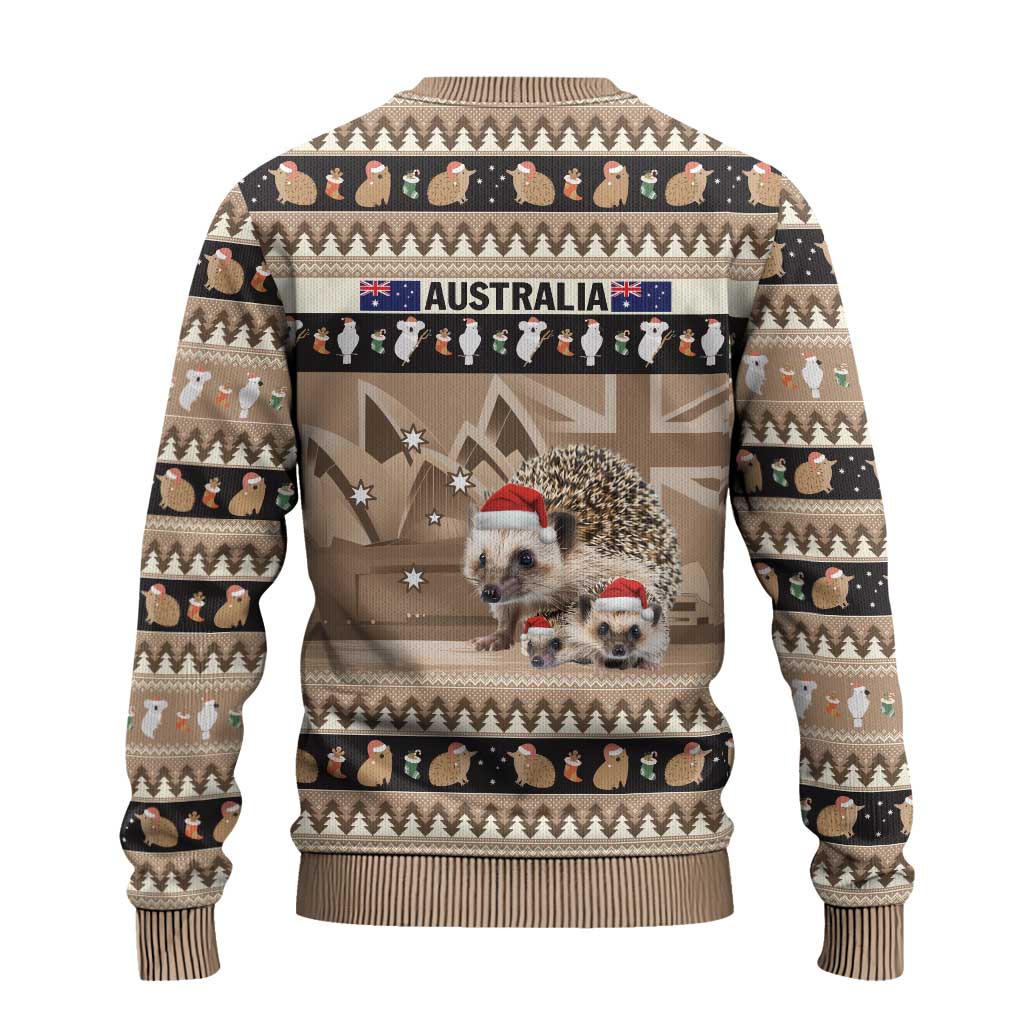 Aussie Echidna Ugly Christmas Sweater Merry Christmas