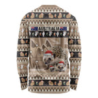 Aussie Echidna Long Sleeve Shirt Merry Christmas