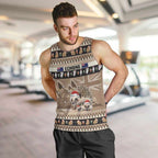 Aussie Echidna Men Tank Top Merry Christmas