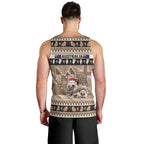 Aussie Echidna Men Tank Top Merry Christmas