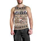 Aussie Echidna Men Tank Top Merry Christmas