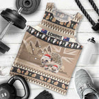 Aussie Echidna Men Tank Top Merry Christmas
