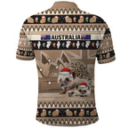 Aussie Echidna Polo Shirt Merry Christmas