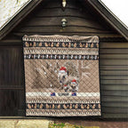 Aussie Echidna Quilt Merry Christmas