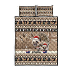 Aussie Echidna Quilt Bed Set Merry Christmas