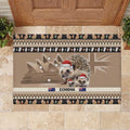 Aussie Echidna Rubber Doormat Merry Christmas