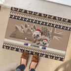 Aussie Echidna Rubber Doormat Merry Christmas