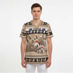 Aussie Echidna Scrub Top Merry Christmas - Aussie Hoodie