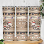 Aussie Echidna Skinny Tumbler Merry Christmas