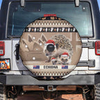 Aussie Echidna Spare Tire Cover Merry Christmas