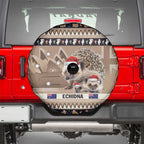Aussie Echidna Spare Tire Cover Merry Christmas