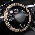 Aussie Echidna Steering Wheel Cover Merry Christmas