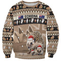 Aussie Echidna Sweatshirt Merry Christmas