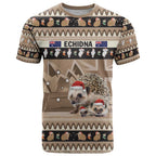 Aussie Echidna T Shirt Merry Christmas