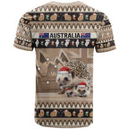 Aussie Echidna T Shirt Merry Christmas