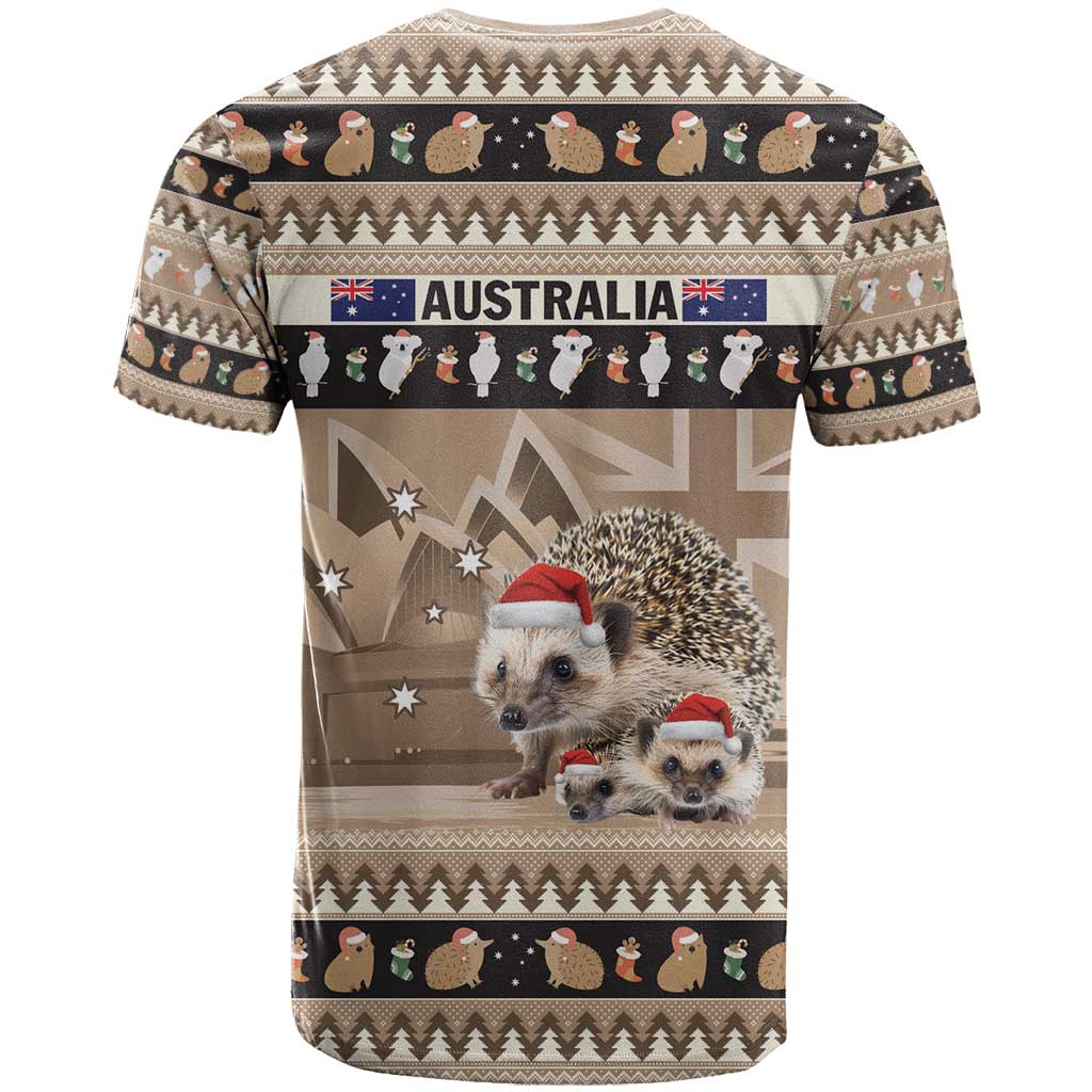 Aussie Echidna T Shirt Merry Christmas