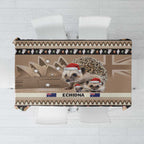 Aussie Echidna Tablecloth Merry Christmas