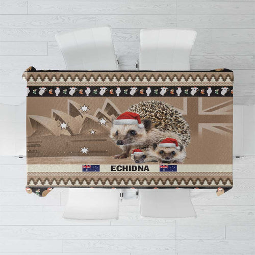 Aussie Echidna Tablecloth Merry Christmas