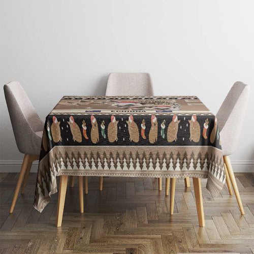 Aussie Echidna Tablecloth Merry Christmas