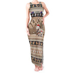 Aussie Echidna Tank Maxi Dress Merry Christmas