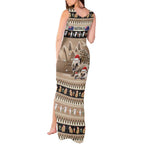 Aussie Echidna Tank Maxi Dress Merry Christmas
