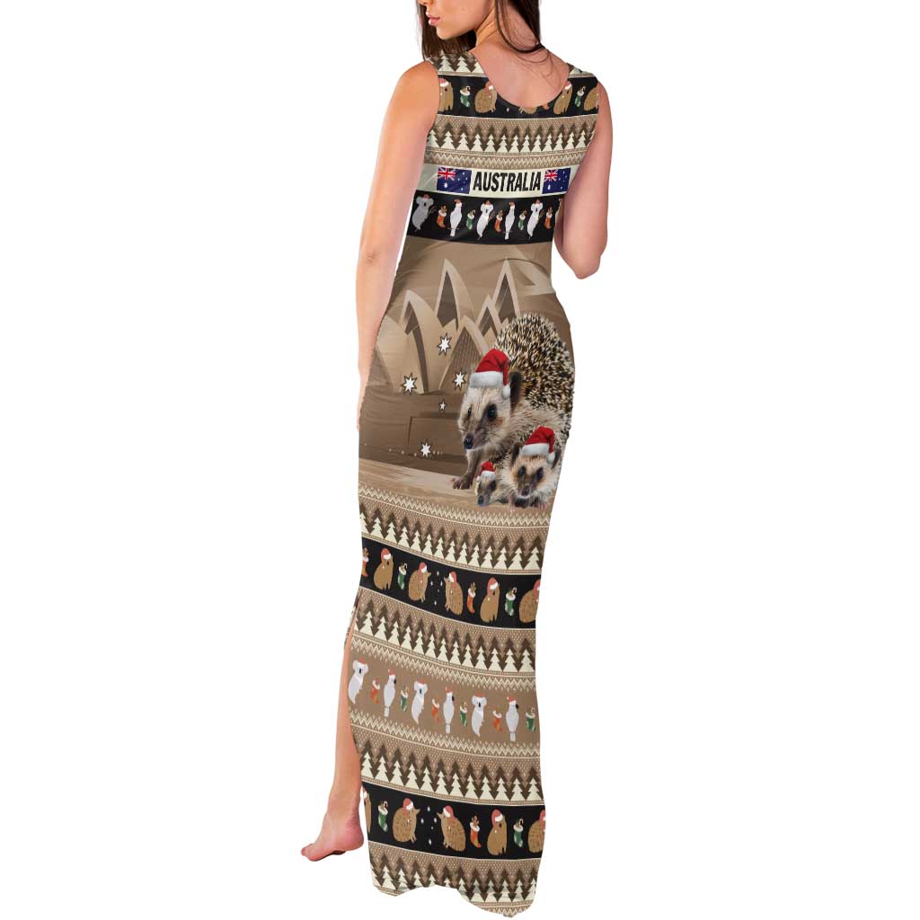 Aussie Echidna Tank Maxi Dress Merry Christmas
