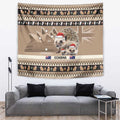 Aussie Echidna Tapestry Merry Christmas