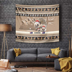 Aussie Echidna Tapestry Merry Christmas