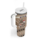 Aussie Echidna Tumbler With Handle Merry Christmas