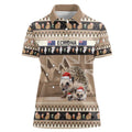 Aussie Echidna Women Polo Shirt Merry Christmas