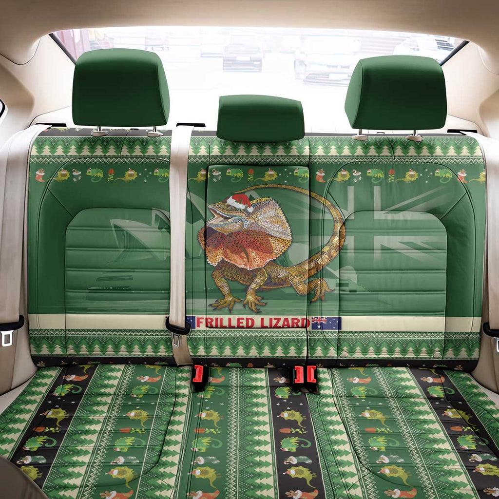 Aussie Frilled Lizard Back Car Seat Cover Merry Christmas