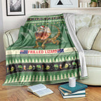 Aussie Frilled Lizard Blanket Merry Christmas