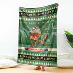 Aussie Frilled Lizard Blanket Merry Christmas