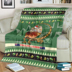 Aussie Frilled Lizard Blanket Merry Christmas
