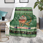 Aussie Frilled Lizard Blanket Merry Christmas