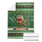 Aussie Frilled Lizard Blanket Merry Christmas