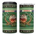 Aussie Frilled Lizard 4 in 1 Can Cooler Tumbler Merry Christmas