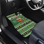 Aussie Frilled Lizard Car Mats Merry Christmas
