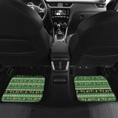 Aussie Frilled Lizard Car Mats Merry Christmas