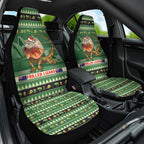 Aussie Frilled Lizard Car Seat Cover Merry Christmas
