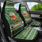 Aussie Frilled Lizard Car Seat Cover Merry Christmas