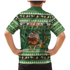Aussie Frilled Lizard Family Matching Mermaid Dress and Hawaiian Shirt Merry Christmas