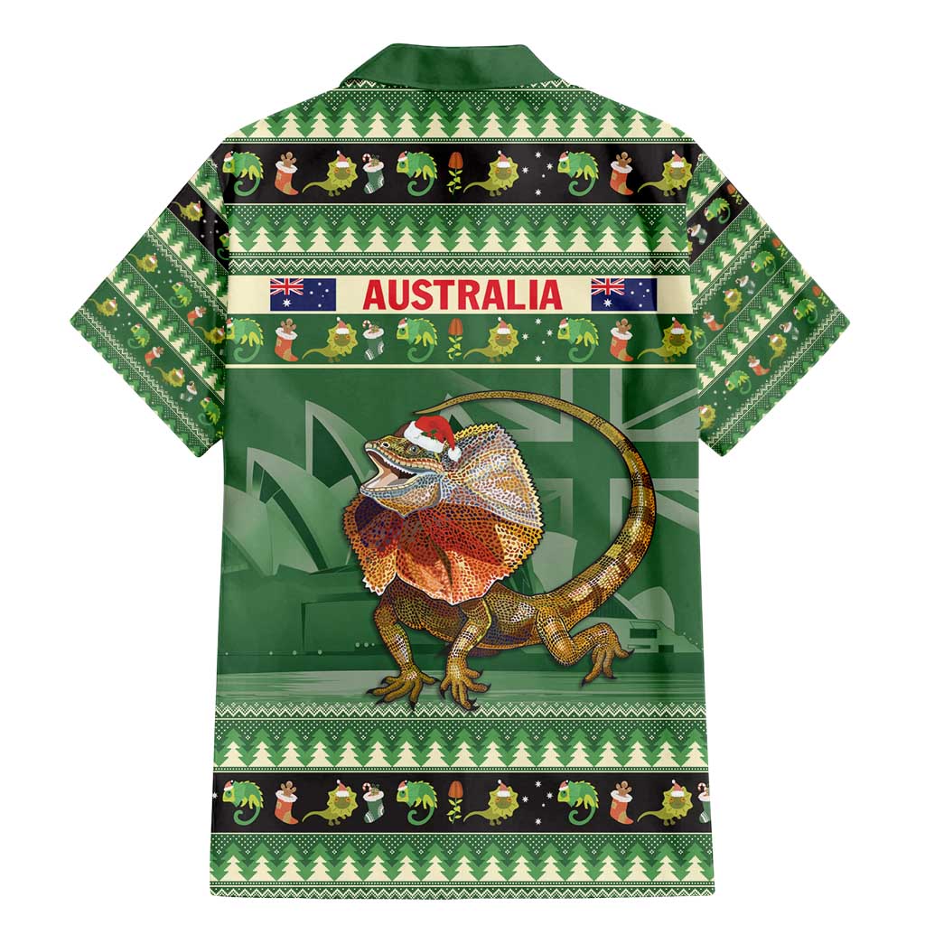 Aussie Frilled Lizard Family Matching Mermaid Dress and Hawaiian Shirt Merry Christmas