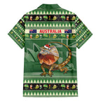 Aussie Frilled Lizard Family Matching Short Sleeve Bodycon Dress and Hawaiian Shirt Merry Christmas